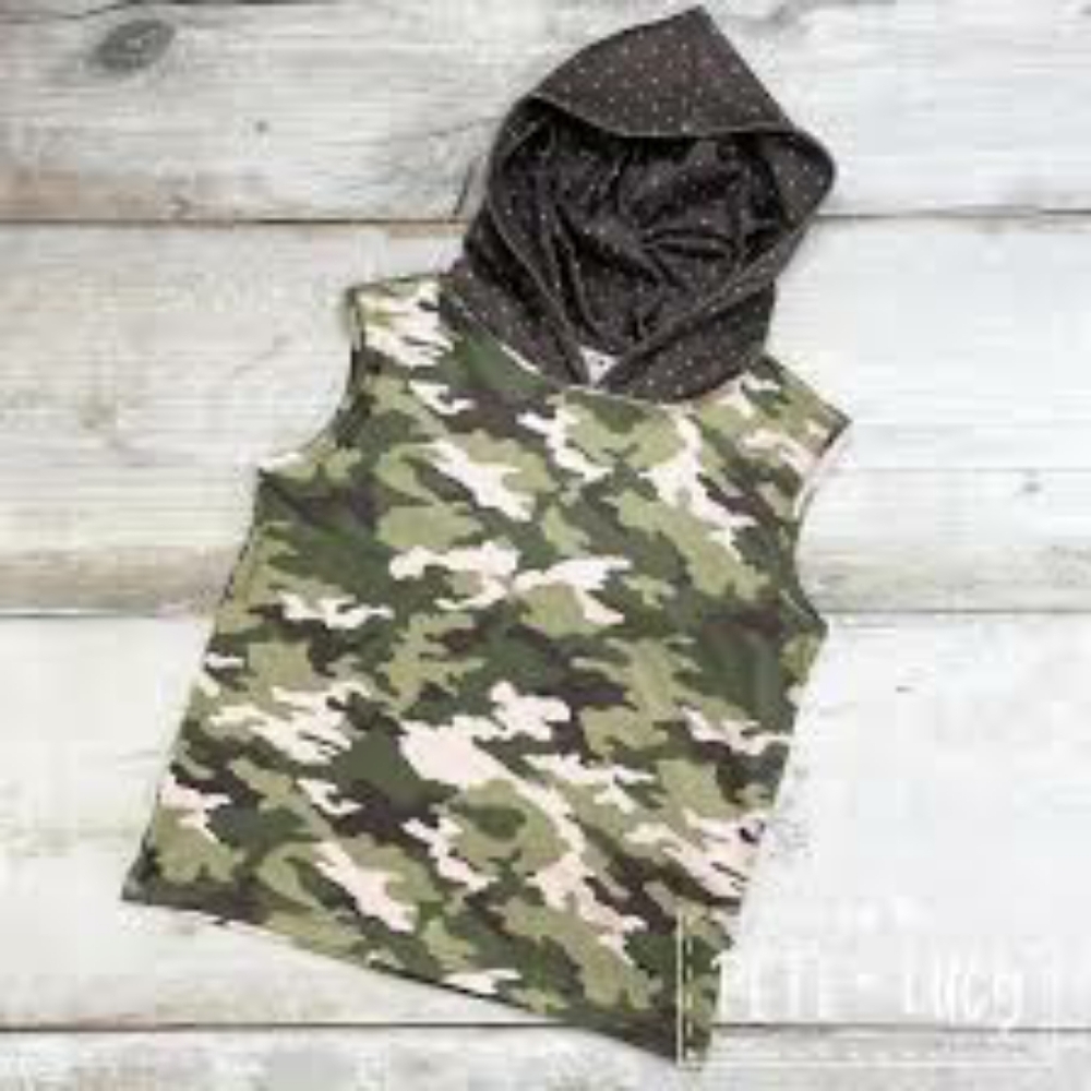 COPY - Camo hooded pete and lucy tee 3T , 4 And 5 Boys